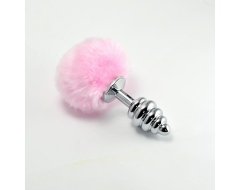Plug con Pompón Rosa