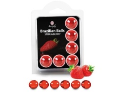 Bolas Brasileñas 6 Unidades Fresa imagen 1
