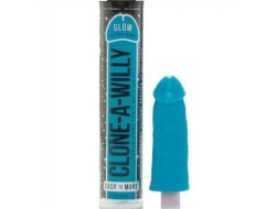 CW Vibrador clonador azul luminiscente
