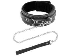 Collar Leather con Correa