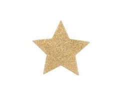 BIJOUX pezoneras adhesivas eróticas estrella doradas