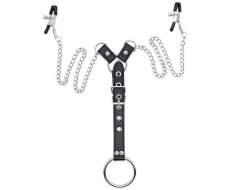 Tish - Pinzas Pezones Con Cadenas Y Anillo Pene