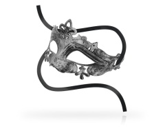 Antifaces Venecianos Unisex Plateado imagen 1