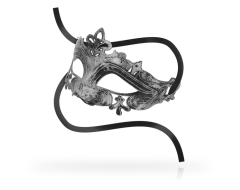Antifaces Venecianos Unisex Plateado imagen 1
