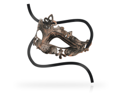 Antifaces Venecianos Unisex Color Cobre imagen 1