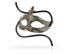 Antifaz Veneciano Flor de Lis Bronce imagen 1