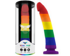 Dildo Arcoiris colores del Orgullo 20 cm