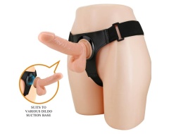 Harness Briefs Arnés Universal Con Dildo Tom 20 Cm Natural
