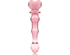 Dildo Anal o Vaginal de Cristal Rosa