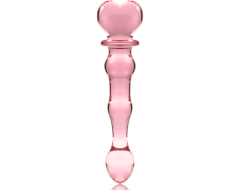Dildo Anal o Vaginal de Cristal Rosa