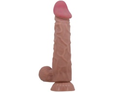 Consolador Simil Piel Moreno 24 Cm