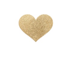 BIJOUX pezoneras adhesivas modelos sexys corazon dorado