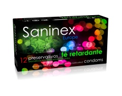 SANINEX preservativos con retardante rugosos 12UDS