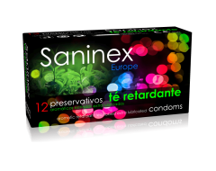 SANINEX preservativos con retardante rugosos 12UDS