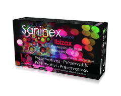 SANINEX IBIZAX preservativos condones con rugosidades 12 UDS