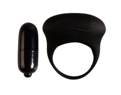 Bertram Anillo Vibrador Negro