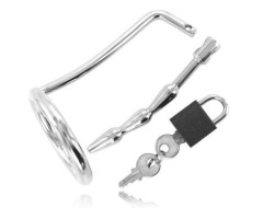 METALHARD Anillas de castidad con Stop Uretra
