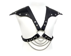 Arnés BDSM Cadenas Metálicas y hombrera