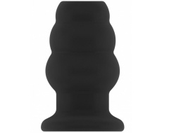 ST plug anal hueco pequeño negro 7,7x4,9 cm