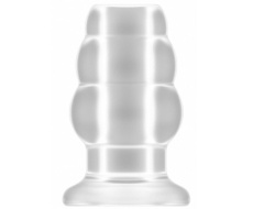 ST plug anal hueco pequeño Transparente 7,7x4,9 cm
