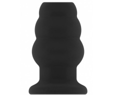 ST plug anal hueco mediano negro 10x6,5cm