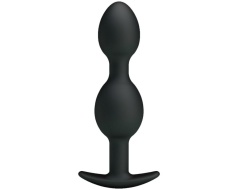 Bolas Anales Silicona 12.5 Cm Negro