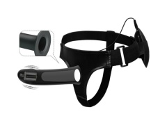 Vito Strap On Con Dildo Hueco Y Vibracion 17.3 Cm
