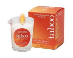 taboo vela de masaje para ella peche sucre aroma nectarina imagen 1