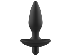 Plug Negro con Vibración 14 cm