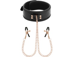 Collar con Pinzas para Pezones: Un juego bondage irresistible
