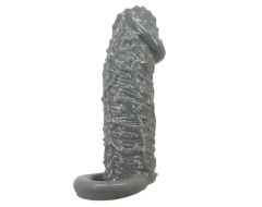 Funda Realística Alargadora Y Retardante Para Pene Modelo 2 Gris