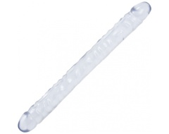 Dildo doble Transparente de 45 cm