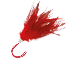 Pluma de Cosquillas ROJO 17CM