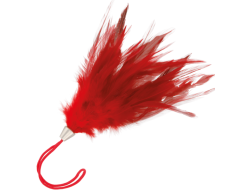 Pluma de Cosquillas ROJO 17CM
