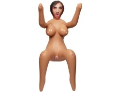 Detalle del cuerpo de la muñeca hinchable