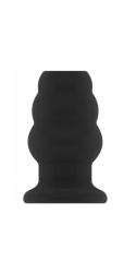 ST plug anal hueco mediano negro 10x6,5cm