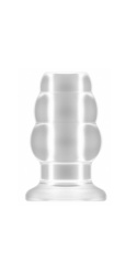 ST plug anal hueco mediano transparente 10x6 cm