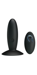 Plug Anal Recargable Con Vibracion Y Mando