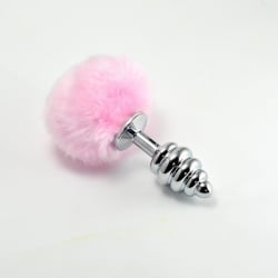 Plug con Pompón Rosa