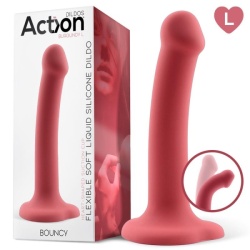  Dildo Flexible de Silicona con ventosa 19cm