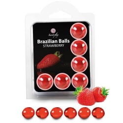 Bolas Brasileñas 6 Unidades Fresa imagen 1