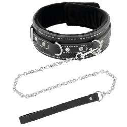 Collar Leather con Correa