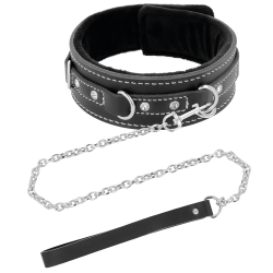 Collar Leather con Correa