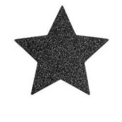 BIJOUX pezoneras adhesivas eróticas estrella negra