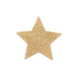 BIJOUX pezoneras adhesivas eróticas estrella doradas