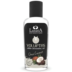 gel estimulante comestible efecto calor - coco y crema 100 ml imagen 1