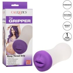 Deep throat grip masturbador boca
