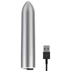 Bala Vibradora 10 Modos Vibracion Silver