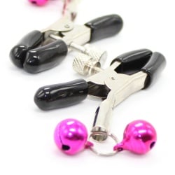 Tish - Pinzas Pezones Con Cascabel Rosa