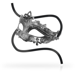 Antifaces Venecianos Unisex Plateado imagen 1